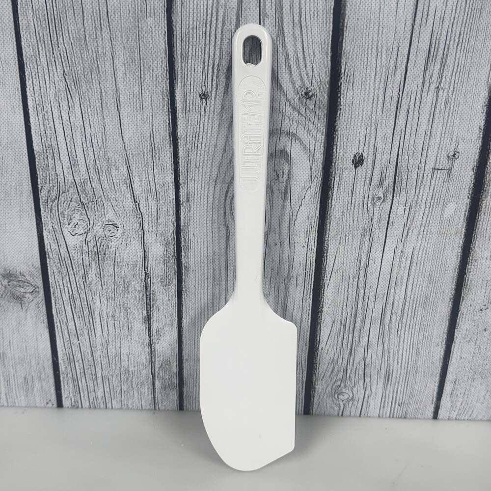 Vintage ULTRATEMP White Hard Plastic Spatula Made in USA